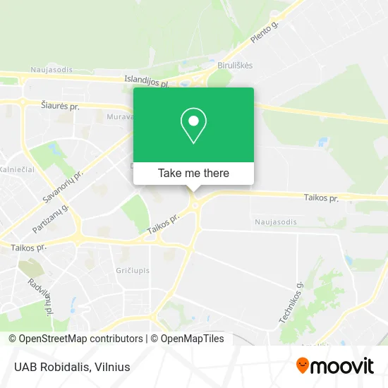 Карта UAB Robidalis