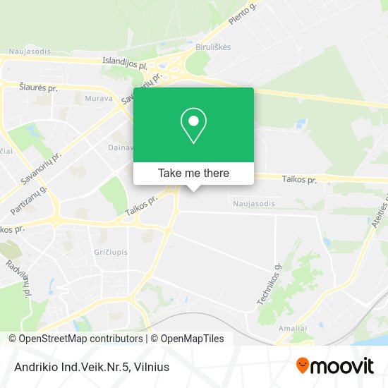 Карта Andrikio Ind.Veik.Nr.5
