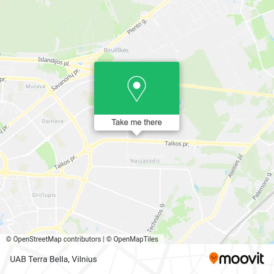 Карта UAB Terra Bella