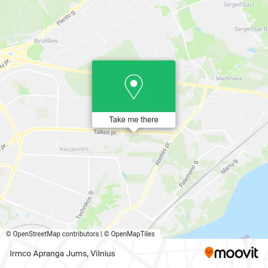 Карта Irmco Apranga Jums