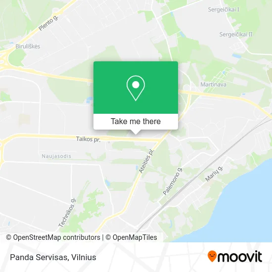 Карта Panda Servisas