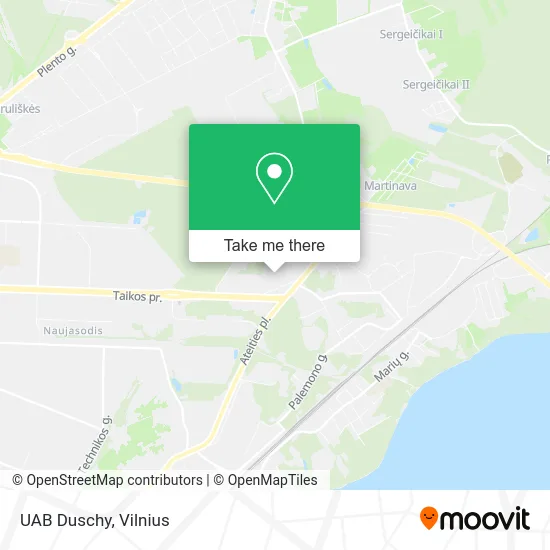 Карта UAB Duschy
