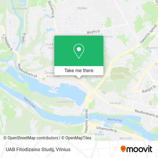 Карта UAB Fitodizaino Studij