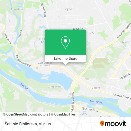 Карта Šaltinio Biblioteka