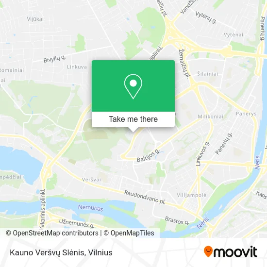 Карта Kauno Veršvų Slėnis