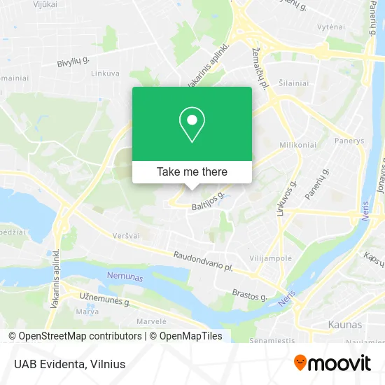 Карта UAB Evidenta