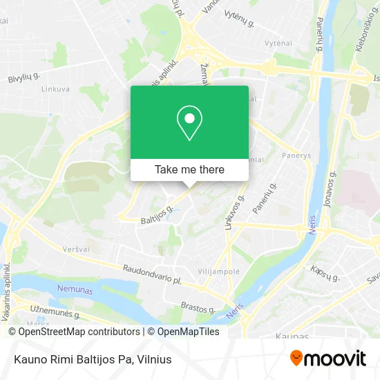 Карта Kauno Rimi Baltijos Pa