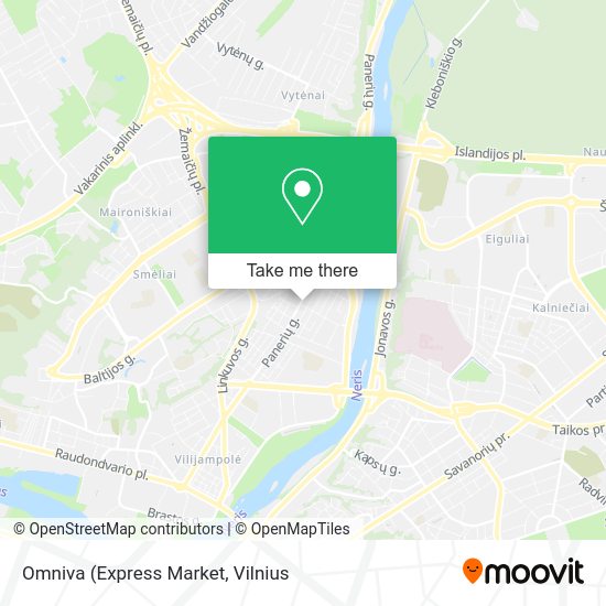 Карта Omniva