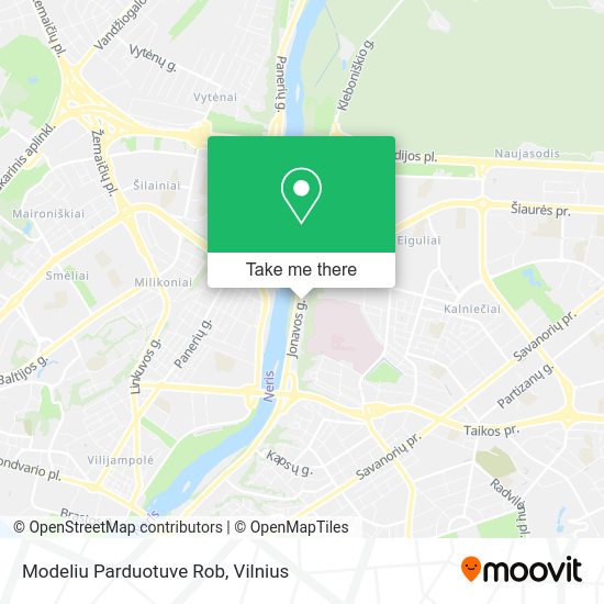 Карта Modeliu Parduotuve Rob