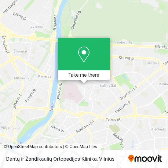 Карта Dantų ir Žandikaulių Ortopedijos Klinika