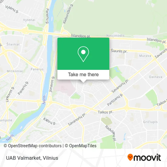 Карта UAB Valmarket