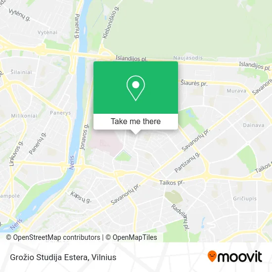 Карта Grožio Studija Estera