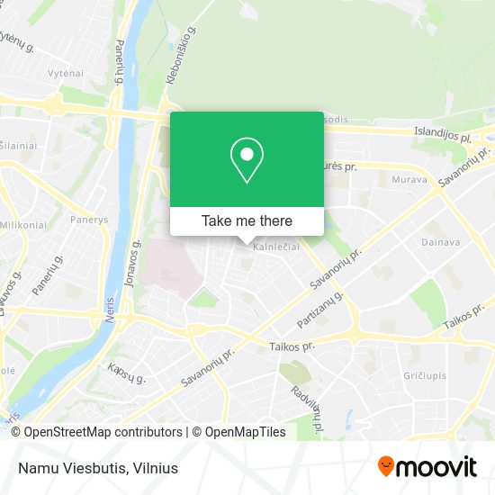 Карта Namu Viesbutis
