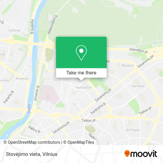 Карта Stovėjimo vieta