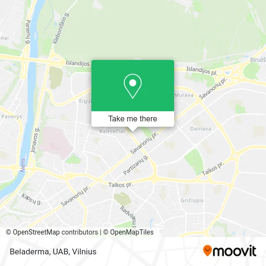 Карта Beladerma, UAB
