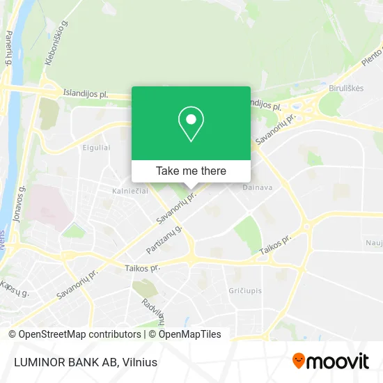Карта LUMINOR BANK AB