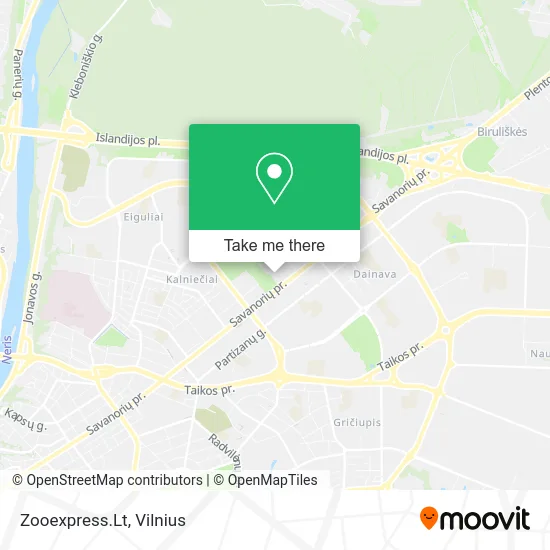 Карта Zooexpress.Lt