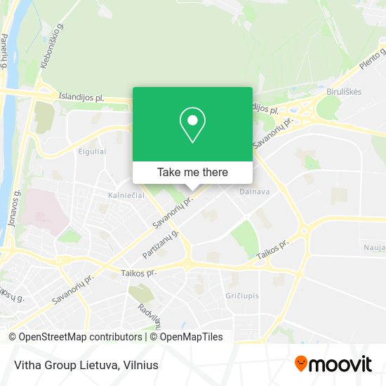 Карта Vitha Group Lietuva