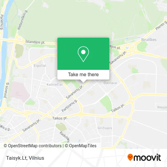 Карта Taisyk.Lt