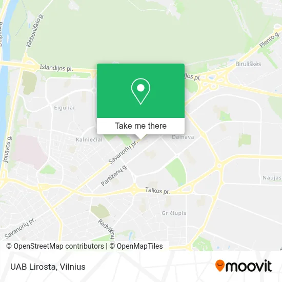 UAB Lirosta map