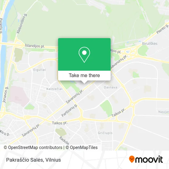 Карта Pakraščio Salės