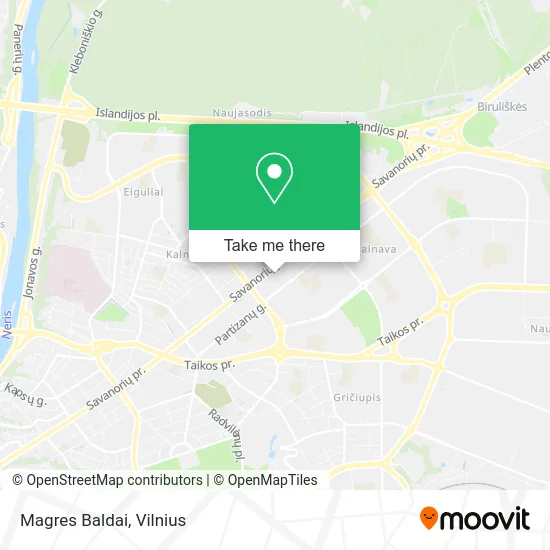 Карта Magres Baldai