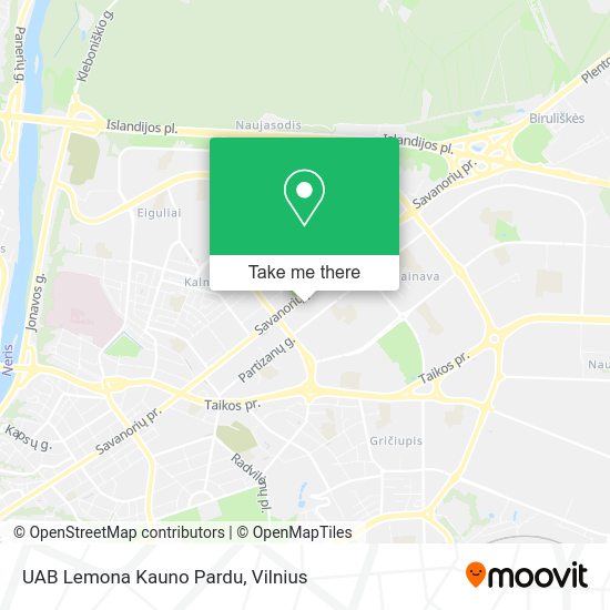 Карта UAB Lemona Kauno Pardu