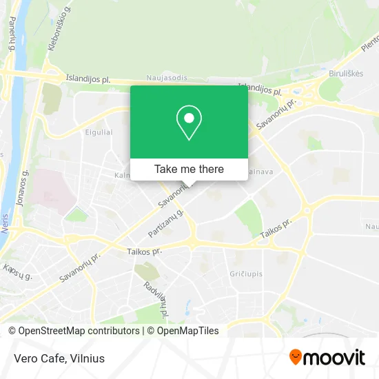 Карта Vero Cafe