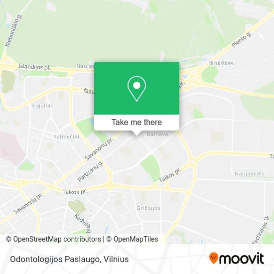 Карта Odontologijos Paslaugo