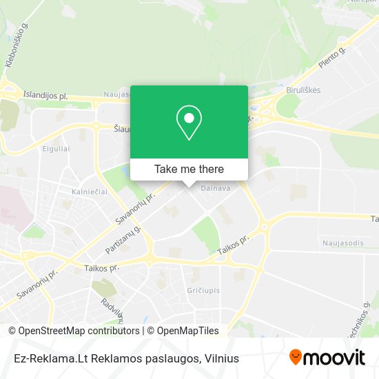 Карта Ez-Reklama.Lt Reklamos paslaugos