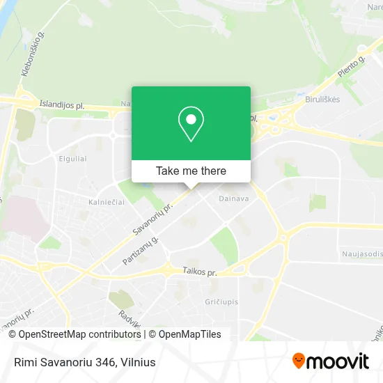 Rimi Savanoriu 346 map