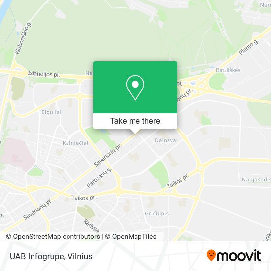 Карта UAB Infogrupe