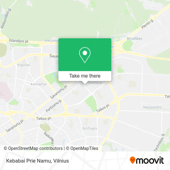 Карта Kebabai Prie Namu