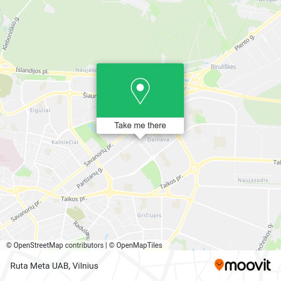 Карта Ruta Meta UAB