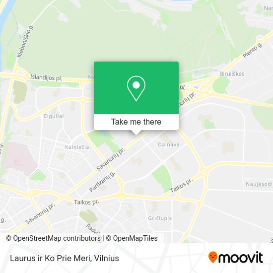 Карта Laurus ir Ko Prie Meri