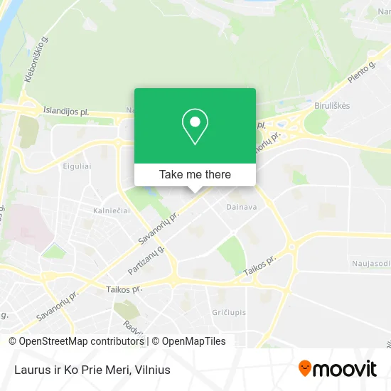 Карта Laurus ir Ko Prie Meri