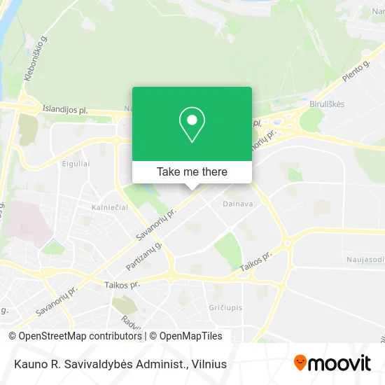 Карта Kauno R. Savivaldybės Administ.