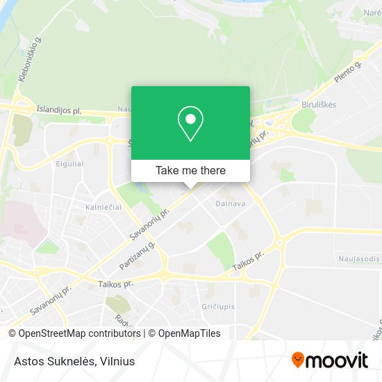 Карта Astos Suknelės