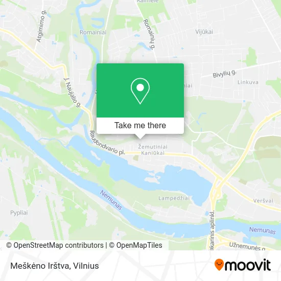 Карта Meškėno Irštva