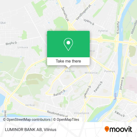 Карта LUMINOR BANK AB