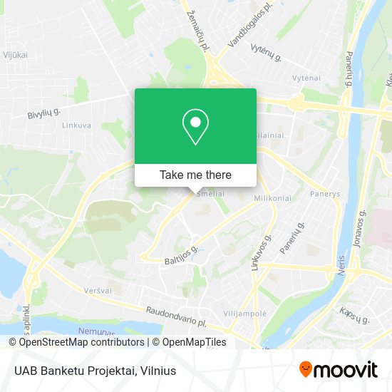 Карта UAB Banketu Projektai