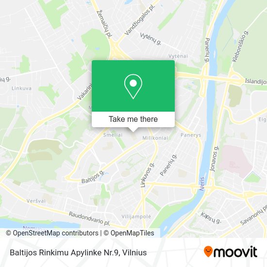Карта Baltijos Rinkimu Apylinke Nr.9