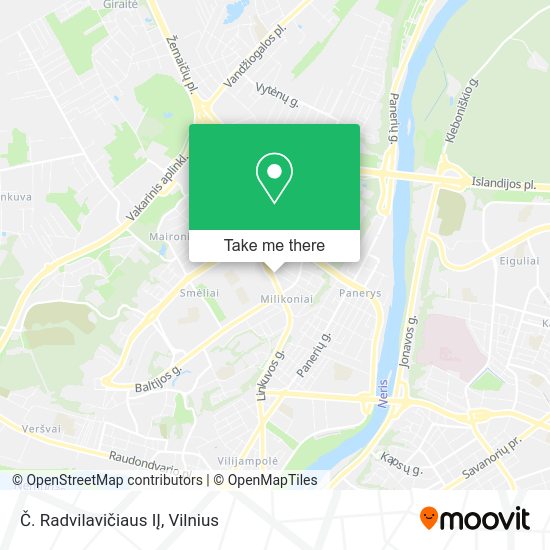 Карта Č. Radvilavičiaus IĮ
