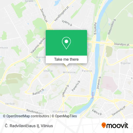 Карта Č. Radvilavičiaus IĮ