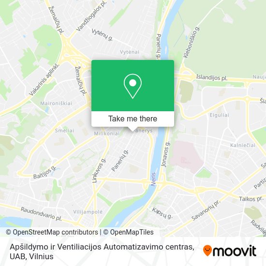 Карта Apšildymo ir Ventiliacijos Automatizavimo centras, UAB