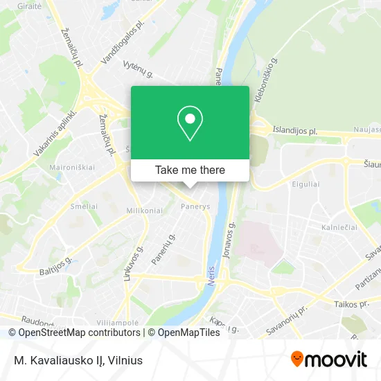 Карта M. Kavaliausko IĮ