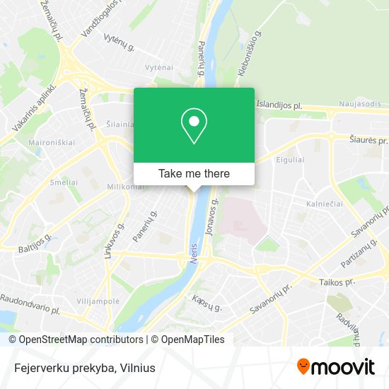Карта Fejerverku prekyba