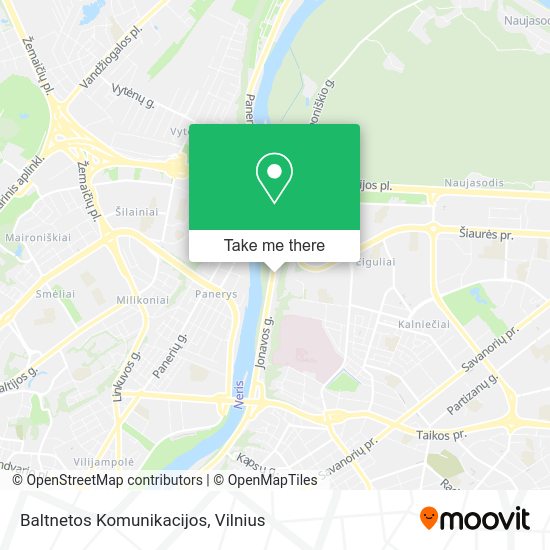 Карта Baltnetos Komunikacijos