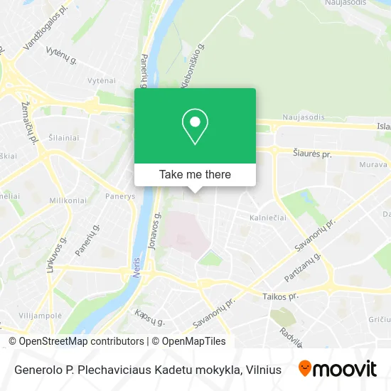 Карта Generolo P. Plechaviciaus Kadetu mokykla