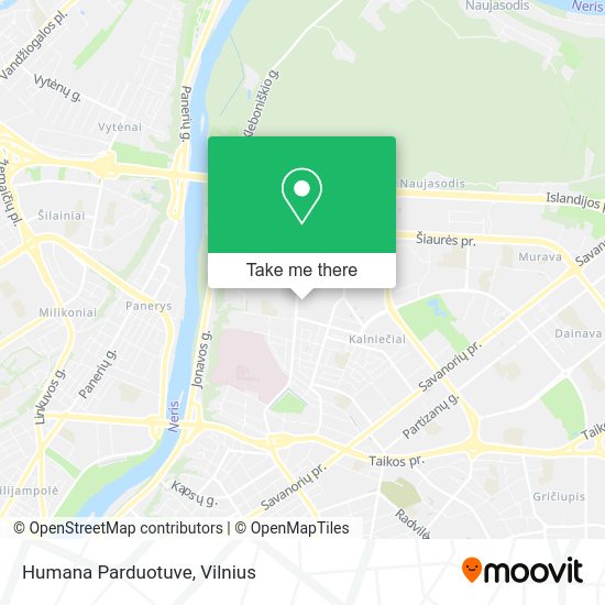 Карта Humana Parduotuve